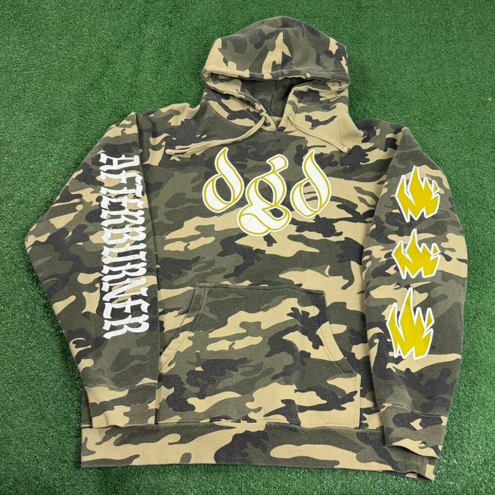 Dance Gavin Dance Camo Hoodie Band Merch Mens Large Afterburner